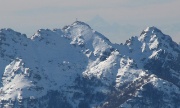 43 Resegone. Punta Cermenati e in secondo piano il Monviso...